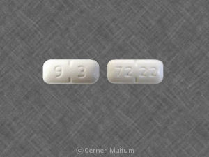 Pill 9 3 72 22 White Rectangle is Fosinopril Sodium