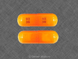 Pill 93 39 93 39 Orange Capsule/Oblong is Gabapentin