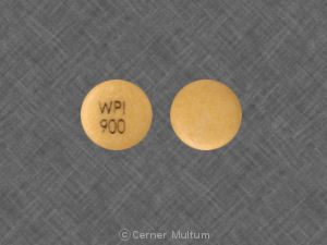 Glipizide extended release 2.5 mg WPI 900