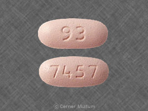 Glipizide and metformin hydrochloride 5 mg / 500 mg 93 7457