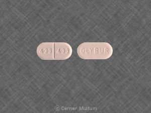 Glyburide 2.5 mg GLYBUR 433 433