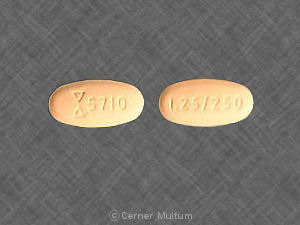 Glyburide and metformin hydrochloride 1.25 mg / 250 mg Logo 5710 1.25/250