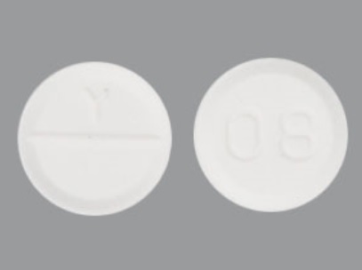 Pill Y 08 White Round is Glycopyrrolate