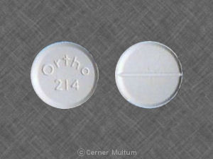 Pill Ortho 214 White Round is Grifulvin V