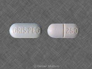 Pill GRIS-PEG 250 er Gris-PEG ultramikrokrystallinsk 250 mg