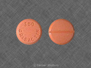 Grisactin 500 microcrystalline 500 mg 500 GRISACTIN