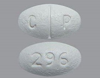 Pill C P 296 White Oval is Griseofulvin (Ultramicrocrystalline)