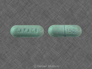 Pill CARACO 152 is Guaifenesin LA 600 mg