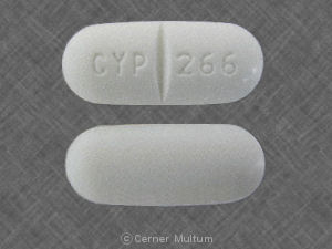 Pill CYP 266 White Oval is Guaifenesin and Pseudoephedrine Hydrochloride SR