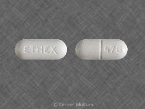 Pill ETHEX 478 is Guaifenex PSE 85 795 mg / 85 mg