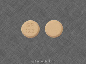 Hydrochlorothiazide and lisinopril 25 mg / 20 mg GP 123