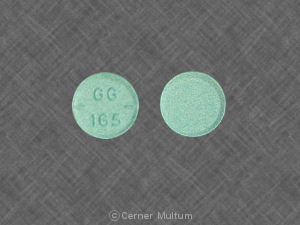 Hydrochlorothiazide and triamterene 25 mg / 37.5 mg GG 165