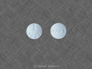 Hydrochlorothiazide and lisinopril 12.5 mg / 10 mg 10/12.5 Logo 5033