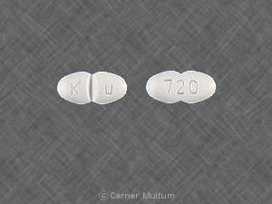Hydrochlorothiazide and moexipril hydrochloride 12.5 mg / 15 mg K U 720