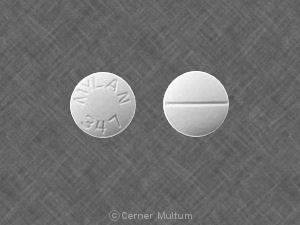 Hydrochlorothiazide and propranolol hydrochloride 25 mg / 80 mg MYLAN 347