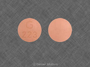 Hydrochlorothiazide and quinapril hydrochloride 25 mg / 20 mg G 223