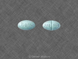Hydrochlorothiazide and triamterene 25 mg / 37.5 mg barr 555 643