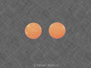 Pill SL 327 Orange Round is Hydralazine Hydrochloride