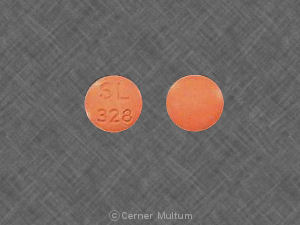 Pill SL 328 Orange Round is Hydralazine Hydrochloride