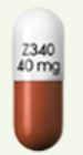 Pill Z340 40 mg Brown & White Capsule/Oblong is Zohydro ER