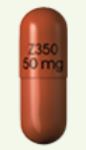 Pill Z350 50 mg Brown Capsule/Oblong is Zohydro ER