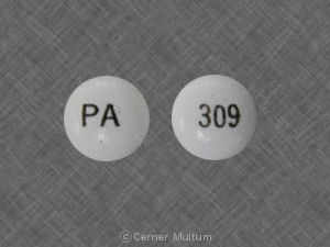 Hydroxyzine hydrochloride 50 mg 309 PA
