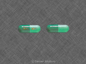 Pill Z 2911 Z 2911 Green Capsule-shape is Hydroxyzine Pamoate