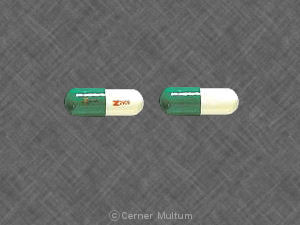 Pill Z 2909 Z 2909 Green & White Capsule-shape is Hydroxyzine Pamoate
