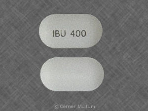 Pill IBU 400 White Oval is Ibuprofen