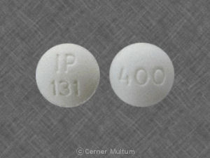 Pill IP 131 400 White Round is Ibuprofen