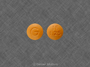 Pill G IE 1.25 Orange Round is Indapamide