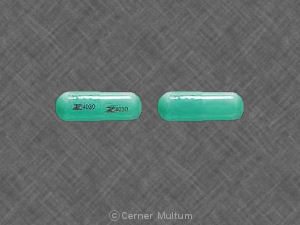 Pill Z 4030 Z 4030 Green Capsule-shape is Indomethacin