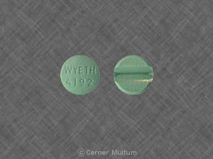 Pill WYETH 4192 Green Round is Isordil Titradose