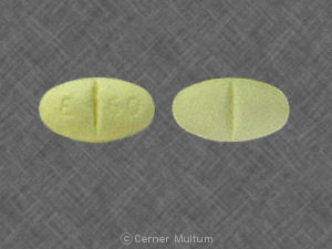 Pill E 60 Yellow Oval is Isosorbide Mononitrate Extended Release