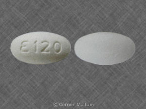 Isosorbide mononitrate extended release 120 mg E 120