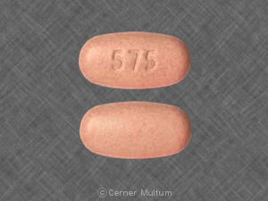 Pill 575 Pink Capsule-shape is Janumet