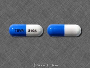 Pill 93 3195 93 3195 Blue & White Capsule-shape is Ketoprofen