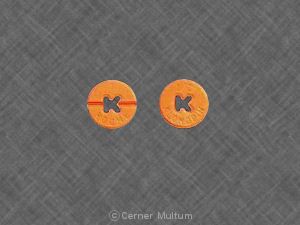 Pill K ROCHE 1/2 K KLONOPIN Orange Round is Klonopin