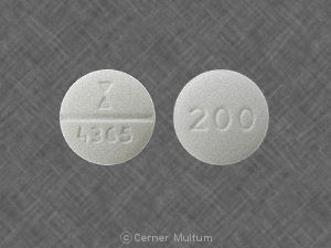 Pill Logo 4365 200 White Round is Labetalol Hydrochloride