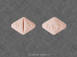 Pill 9 3 463 Pink Four-sided is Lamotrigine