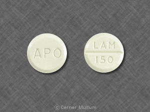 Pill APO LAM 150 White Round is Lamotrigine