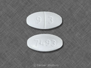 Pill 9 3 7493 White Oval is Levetiracetam