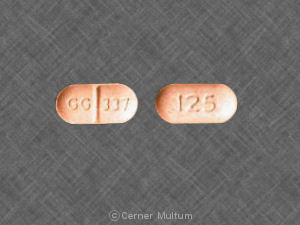 Levothyroxine sodium 125 mcg (0.125 mg) GG 337 125