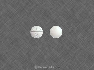 Pill 3915 V Blue Round is Levothyroxine Sodium