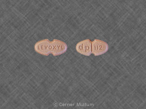 Pill LEVOXYL dp 112 Pink Elliptical/Oval is Levoxyl