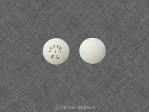 Pill LEXXEL 1 5-5 White Round is Lexxel