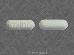 Pill LIQU IBID White Elliptical/Oval is Liquibid
