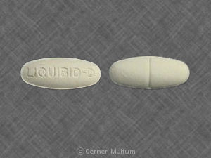 Pill LIQUIBID-D White Oval is Liquibid-D