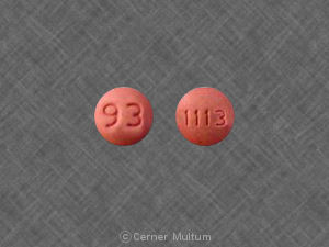 Pill 93 1113 Red Round is Lisinopril