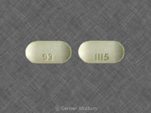 Pill 93 1115 White Elliptical/Oval is Lisinopril